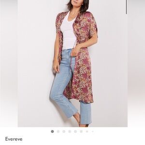 Evereve Toni Wrap Maxi Tie Top - Rose Floral